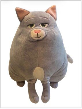 TY Plush Cat Chloe SECRET LIFE OF PETS Purple Embroidered Face Pink Ears 9.5"